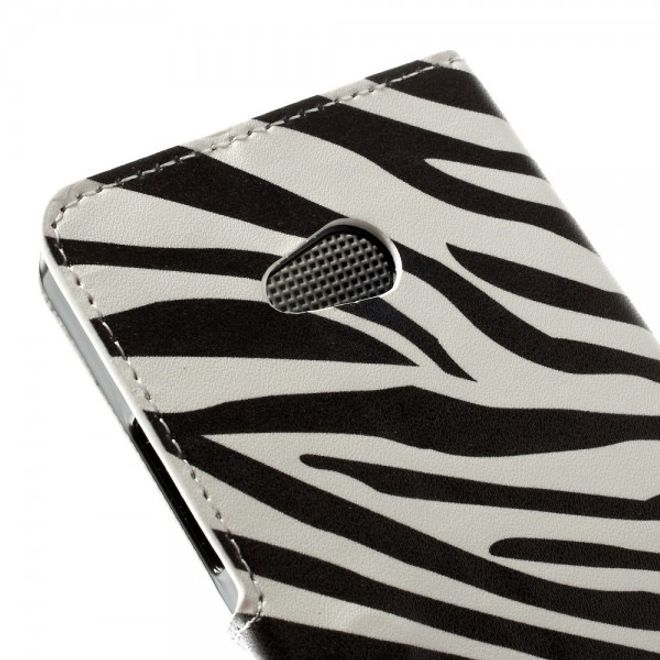 Microsoft Lumia 640/640 Dual Leder Case mit Zebrastreifen