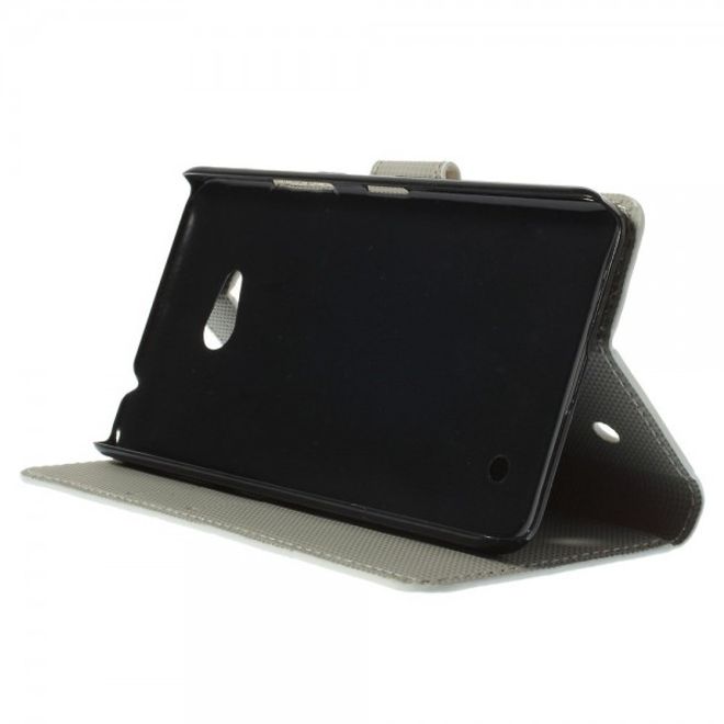 Microsoft Lumia 640/640 Dual Leder Case mit verliebtem Eulenpärchen