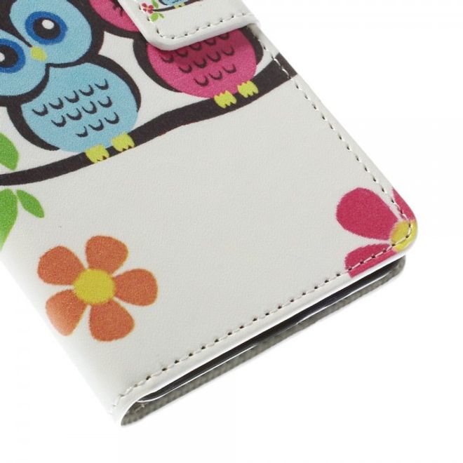 Microsoft Lumia 640/640 Dual Leder Case mit verliebtem Eulenpärchen