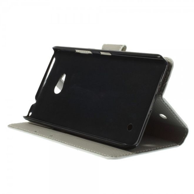 Microsoft Lumia 640/640 Dual Leder Case mit schlafender Eule