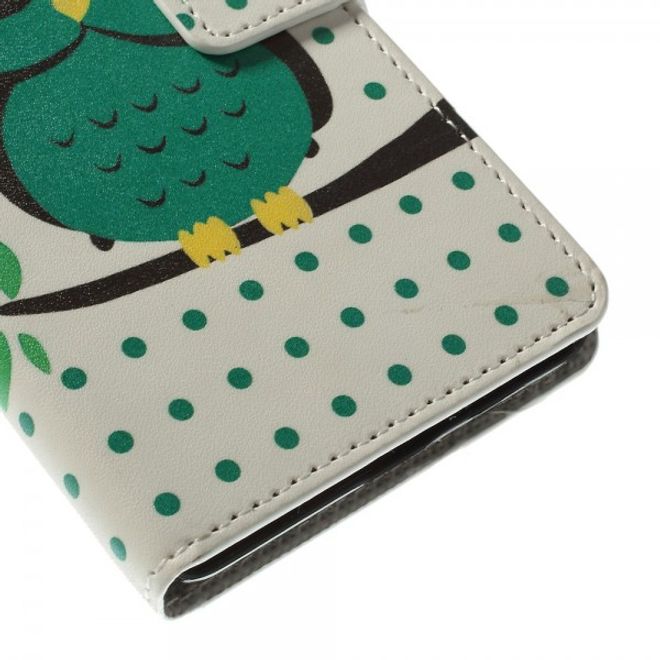 Microsoft Lumia 640/640 Dual Leder Case mit schlafender Eule