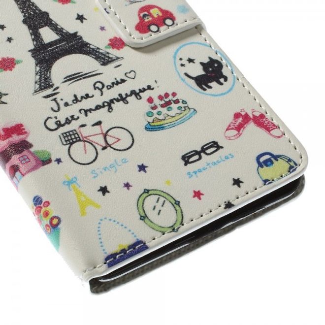 Microsoft Lumia 640/640 Dual Leder Case mit Eiffelturm und Früchten