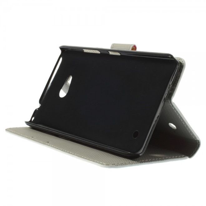 Microsoft Lumia 640/640 Dual Leder Case mit vielen kleinen Eulen