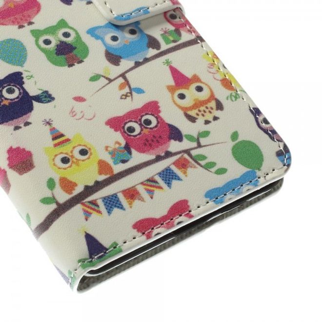 Microsoft Lumia 640/640 Dual Leder Case mit vielen kleinen Eulen