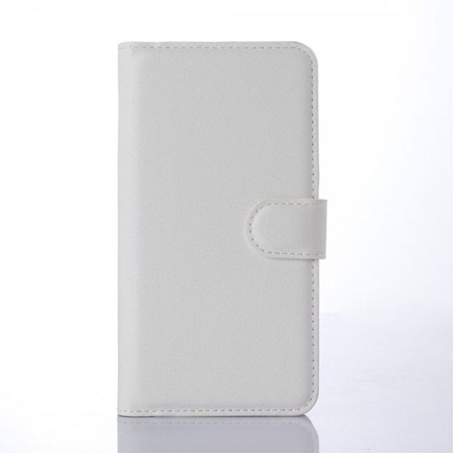 Microsoft Lumia 640/640 Dual Modisches Leder Case mit Litchimuster - weiss
