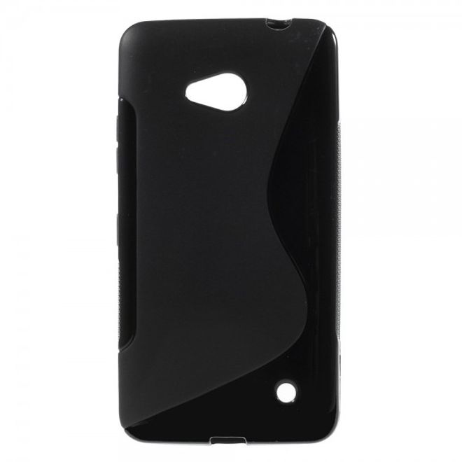 Microsoft Lumia 640/640 Dual Elastisches Plastik Case S-Line - schwarz