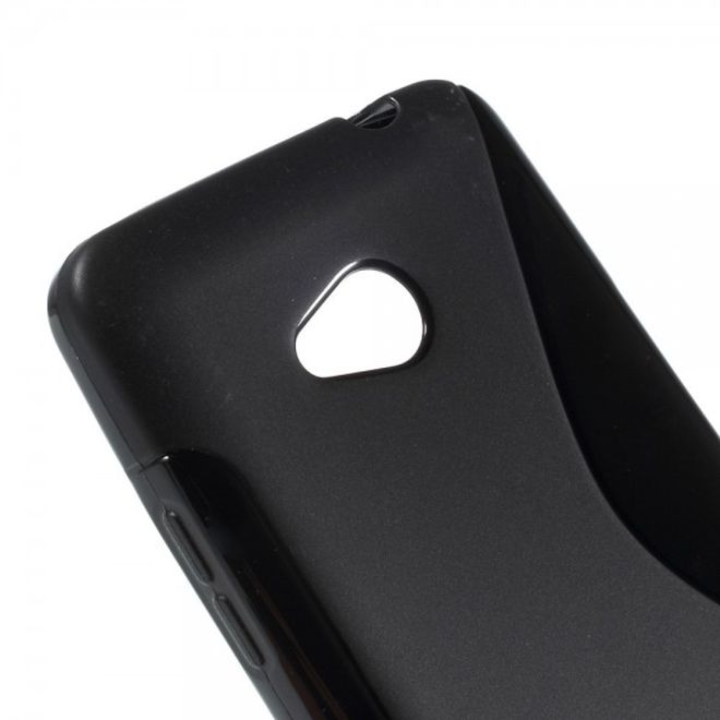 Microsoft Lumia 640/640 Dual Elastisches Plastik Case S-Line - schwarz