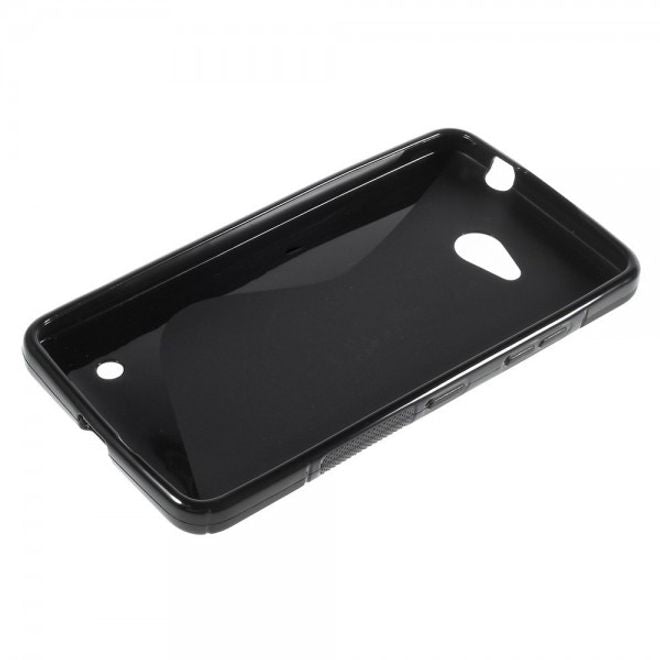 Microsoft Lumia 640/640 Dual Elastisches Plastik Case S-Line - schwarz