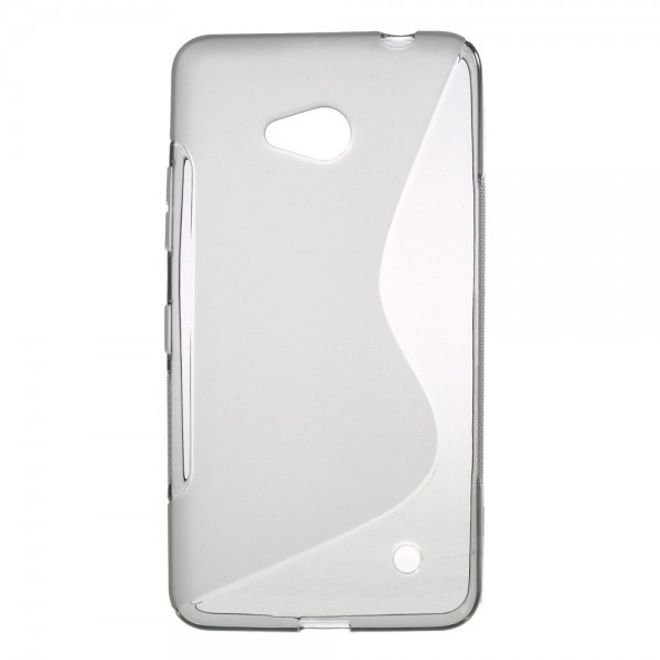 Microsoft Lumia 640/640 Dual Elastisches Plastik Case S-Line - grau