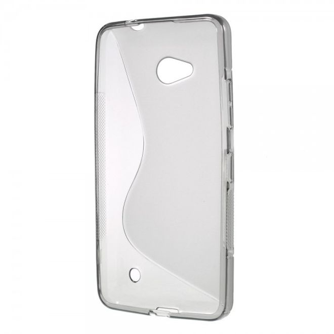 Microsoft Lumia 640/640 Dual Elastisches Plastik Case S-Line - grau