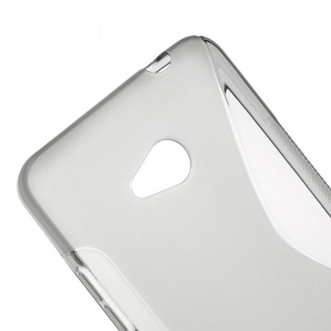 Microsoft Lumia 640/640 Dual Elastisches Plastik Case S-Line - grau