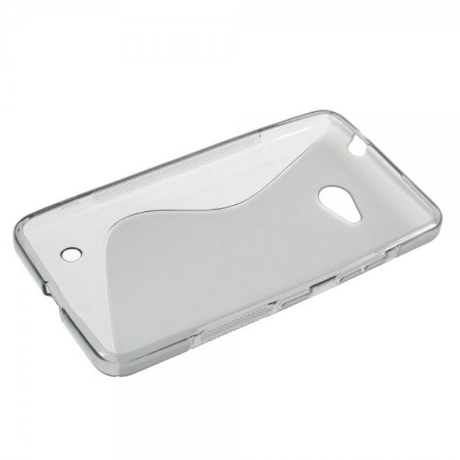 Microsoft Lumia 640/640 Dual Elastisches Plastik Case S-Line - grau