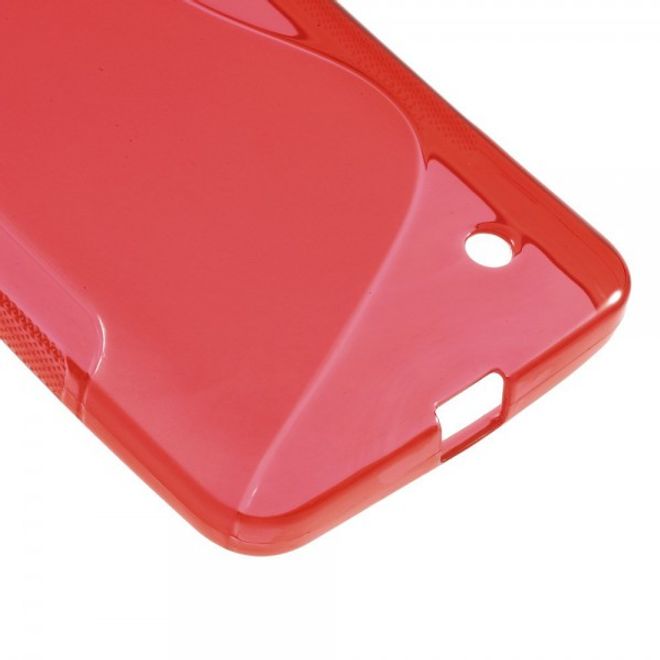Microsoft Lumia 640/640 Dual Elastisches Plastik Case S-Line - rot