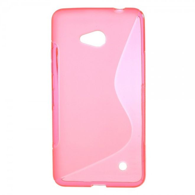 Microsoft Lumia 640/640 Dual Elastisches Plastik Case S-Line - rosa