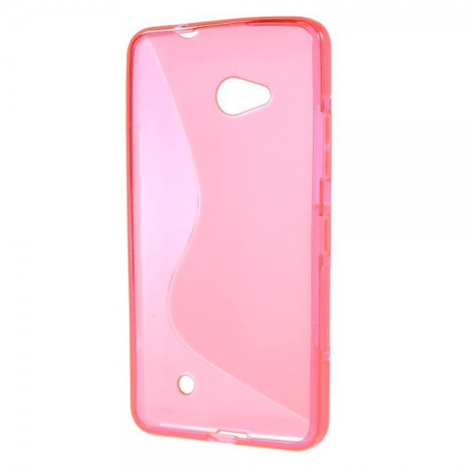 Microsoft Lumia 640/640 Dual Elastisches Plastik Case S-Line - rosa
