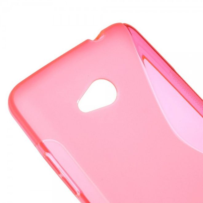 Microsoft Lumia 640/640 Dual Elastisches Plastik Case S-Line - rosa