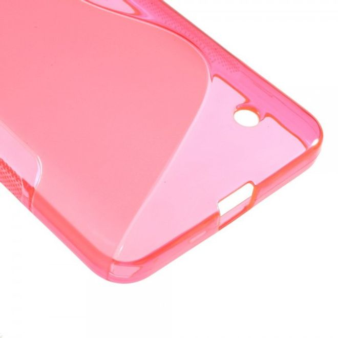 Microsoft Lumia 640/640 Dual Elastisches Plastik Case S-Line - rosa