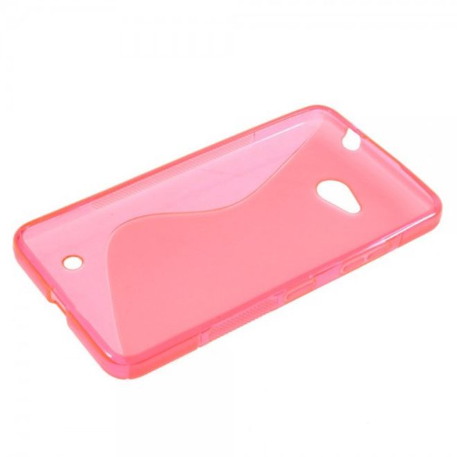 Microsoft Lumia 640/640 Dual Elastisches Plastik Case S-Line - rosa