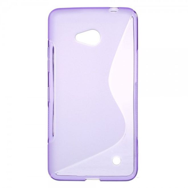 Microsoft Lumia 640/640 Dual Elastisches Plastik Case S-Line - purpur