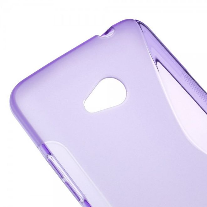 Microsoft Lumia 640/640 Dual Elastisches Plastik Case S-Line - purpur