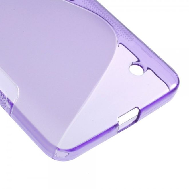 Microsoft Lumia 640/640 Dual Elastisches Plastik Case S-Line - purpur
