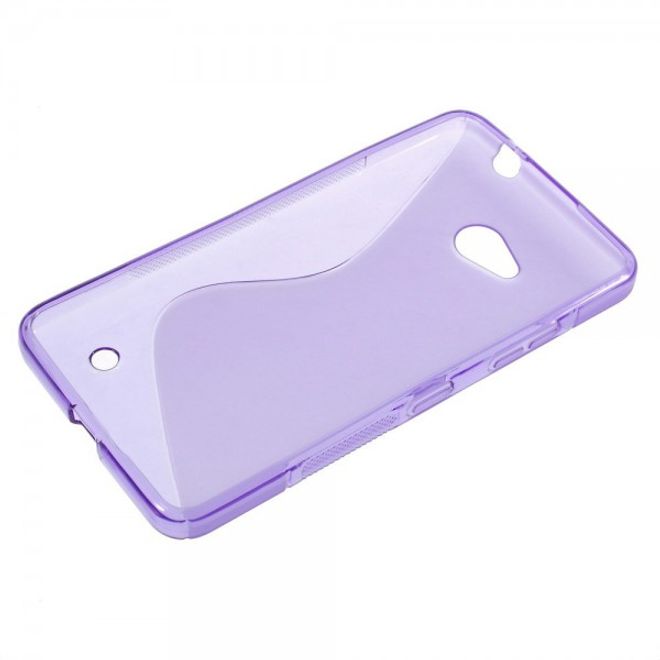 Microsoft Lumia 640/640 Dual Elastisches Plastik Case S-Line - purpur