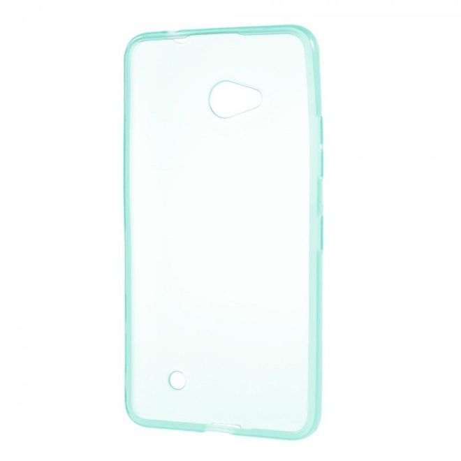 Microsoft Lumia 640/640 Dual Elastisches, leicht glänzendes Plastik Case - blau