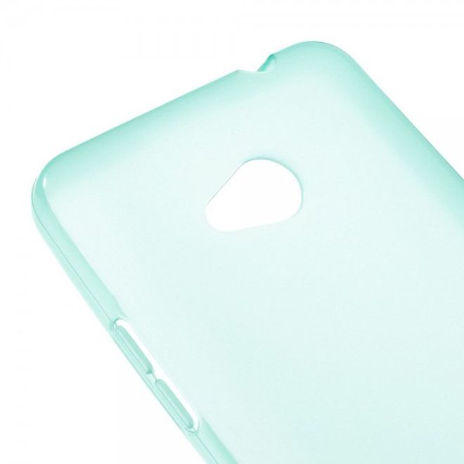 Microsoft Lumia 640/640 Dual Elastisches, leicht glänzendes Plastik Case - blau