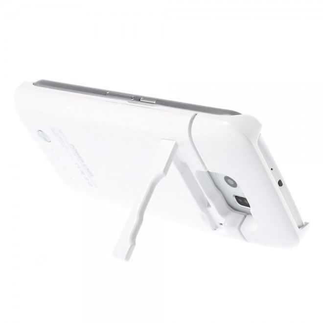 Galaxy S6 Edge Externes Batterie Plastik Case mit 4200mAh - weiss