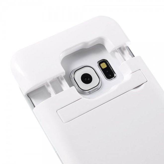 Galaxy S6 Edge Externes Batterie Plastik Case mit 4200mAh - weiss