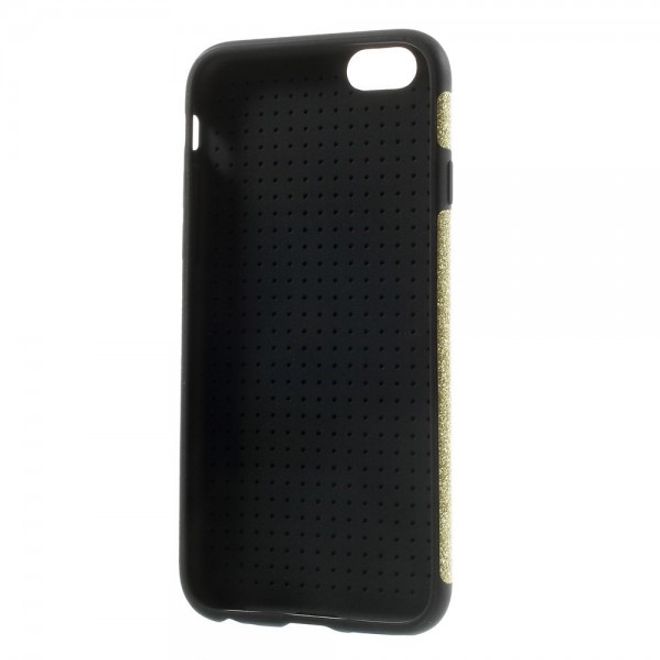 iPhone 6/6S Glittering, elastic plastic case - champagne gold