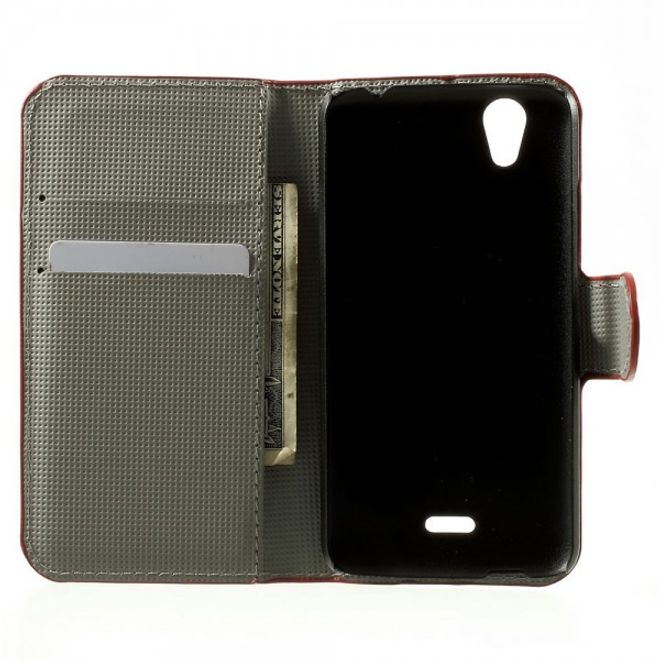 Wiko Birdy Leder Case mit UK Flagge retro-style