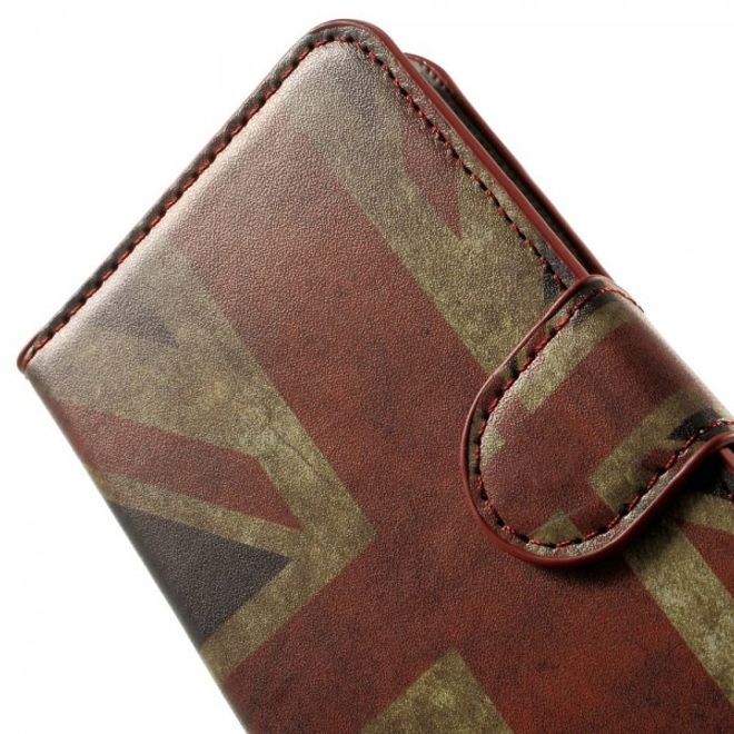 Wiko Birdy Leder Case mit UK Flagge retro-style