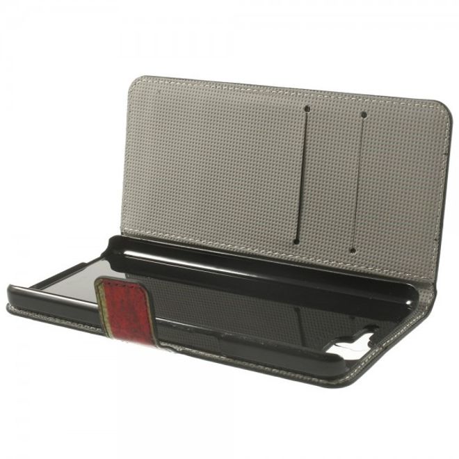 Wiko Highway Magnetisches Leder Case mit UK Flagge retro-style