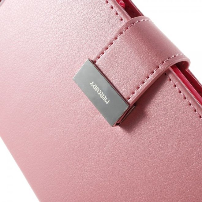 Goospery - Samsung Galaxy S6 Hülle - Handy Bookcover - Rich Diary Series - rosa