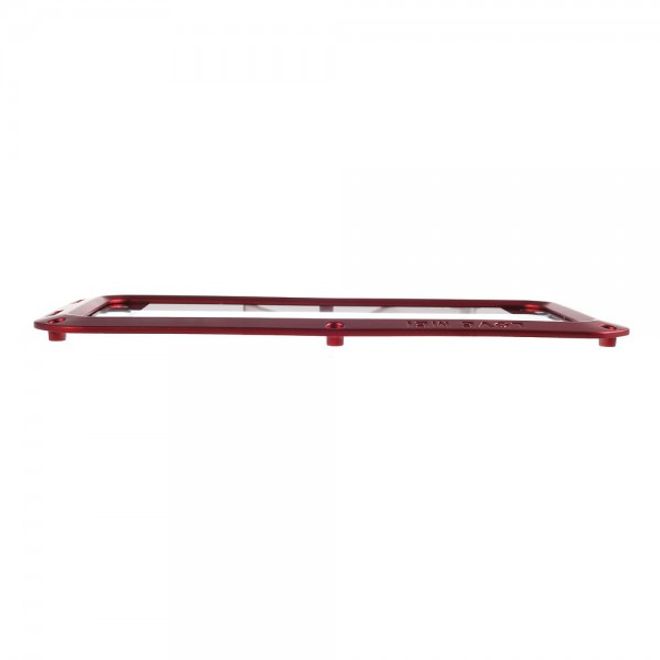 Samsung Galaxy S6 LOVE MEI Ultrarobustes Metall, Silikon und gehärtetes Glas Case - rot