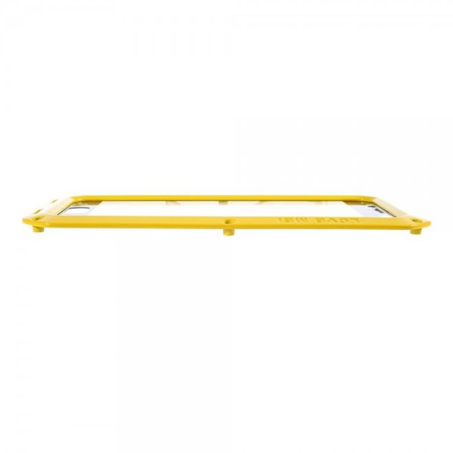 Samsung Galaxy S6 LOVE MEI Ultrarobustes Metall, Silikon und gehärtetes Glas Case - gelb