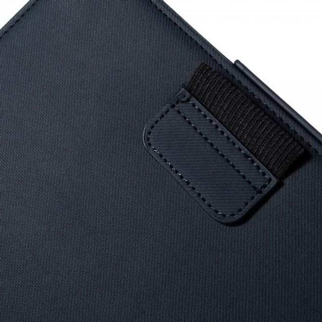 Samsung Galaxy Tab A 8.0 (T350) 360° rotierbares Leder Case mit Twilltextur - dunkelblau