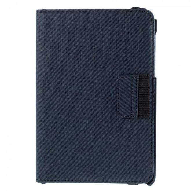 Samsung Galaxy Tab A 8.0 (T350) 360° rotierbares Leder Case mit Twilltextur - dunkelblau