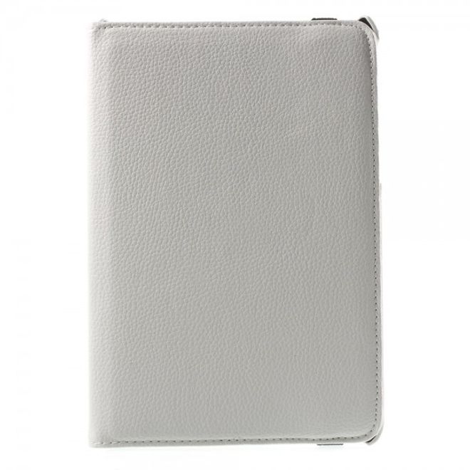 Samsung Galaxy Tab A 8.0 (T350) 360° rotierbares Leder Case mit Litchitextur - weiss