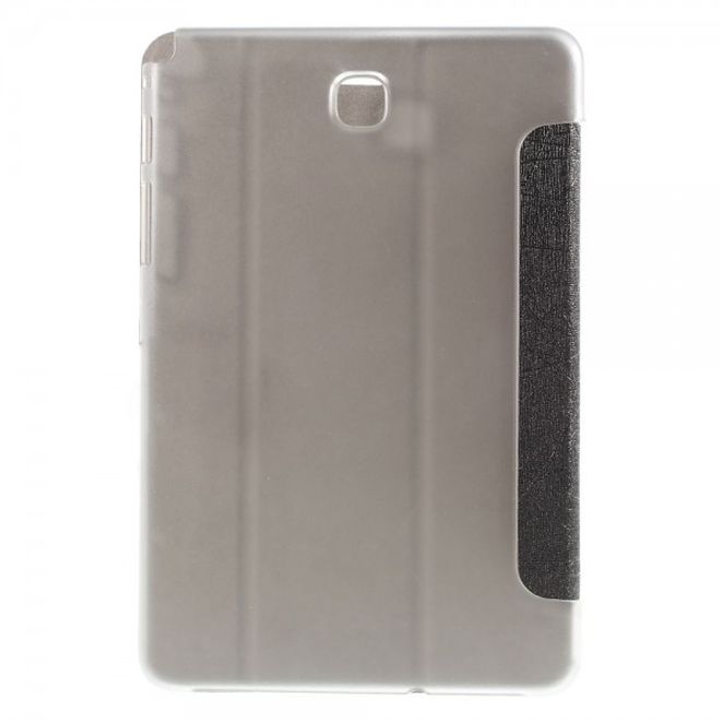 Samsung Galaxy Tab A 8.0 (T350) Leder Case mit seidenartiger Textur und Standfunktion - schwarz