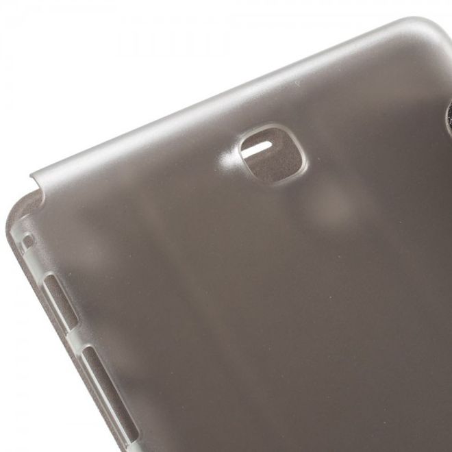 Samsung Galaxy Tab A 8.0 (T350) Leder Case mit seidenartiger Textur und Standfunktion - grau