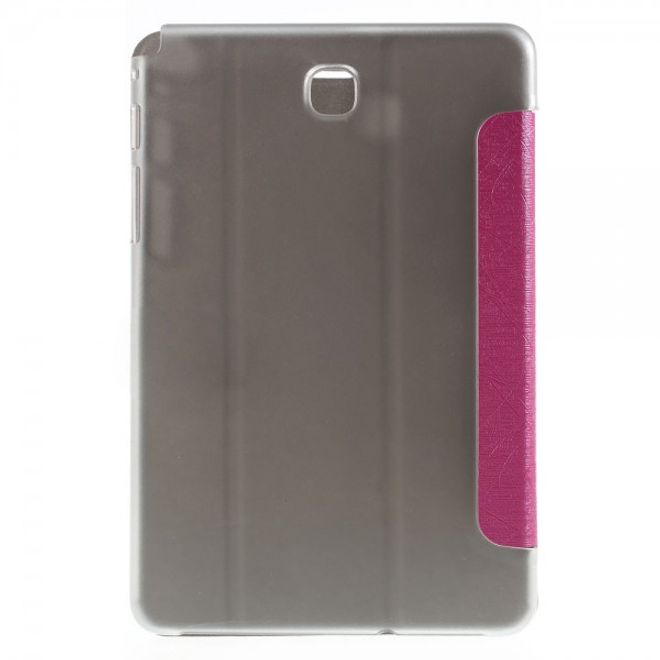 Samsung Galaxy Tab A 8.0 (T350) Leder Case mit seidenartiger Textur und Standfunktion - rosa