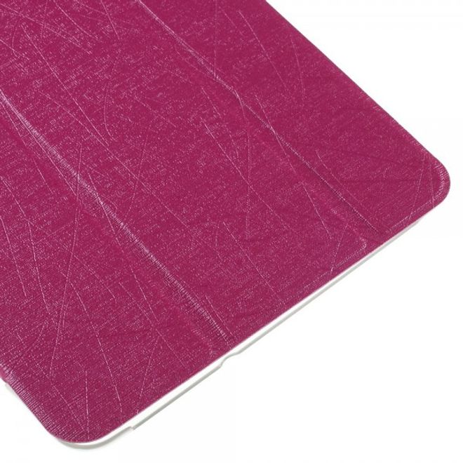 Samsung Galaxy Tab A 8.0 (T350) Leder Case mit seidenartiger Textur und Standfunktion - rosa