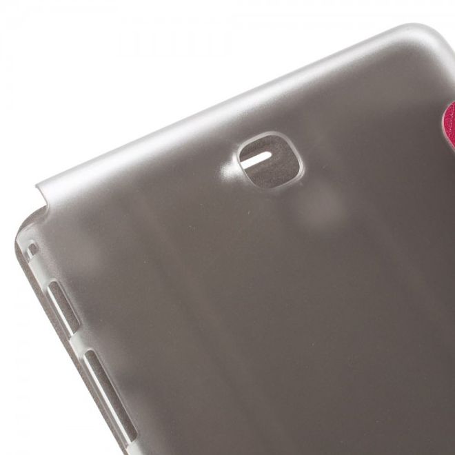 Samsung Galaxy Tab A 8.0 (T350) Leder Case mit seidenartiger Textur und Standfunktion - rosa