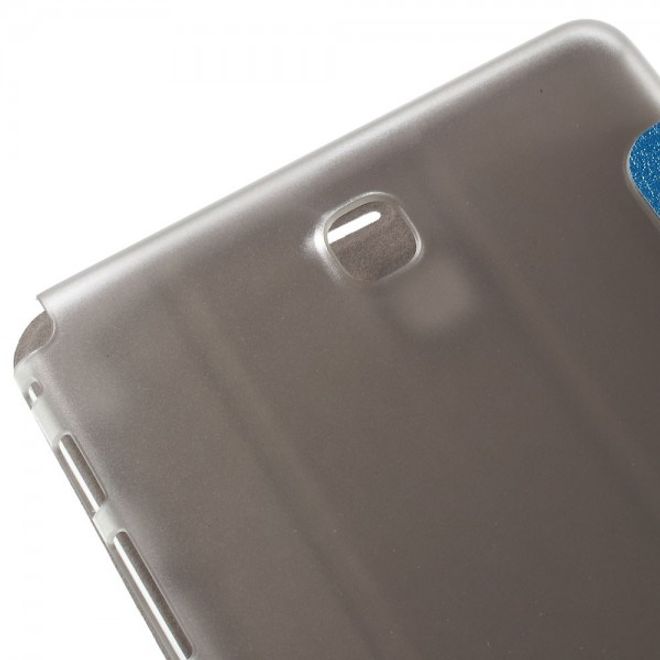 Samsung Galaxy Tab A 8.0 (T350) Leder Case mit seidenartiger Textur und Standfunktion - hellblau