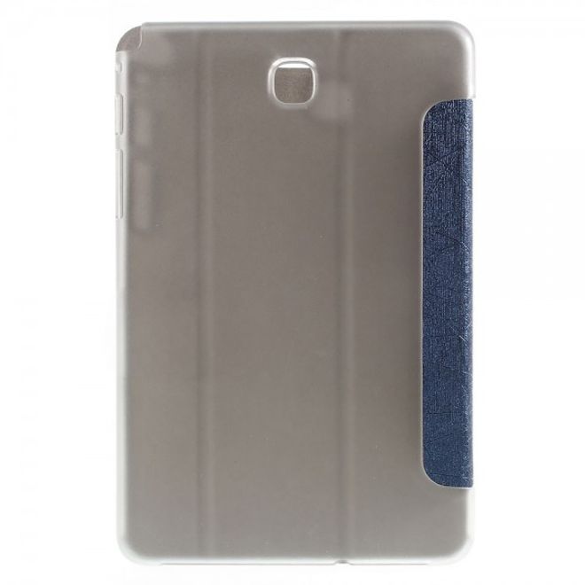 Samsung Galaxy Tab A 8.0 (T350) Leder Case mit seidenartiger Textur und Standfunktion - dunkelblau