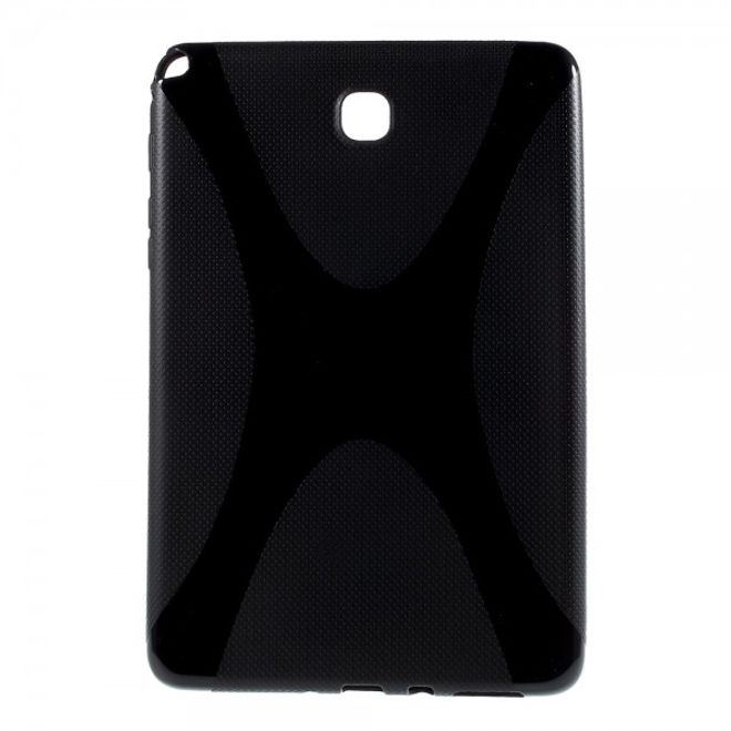 Samsung Galaxy Tab A 8.0 (T350) Elastisches Plastik Case X-Shape - schwarz