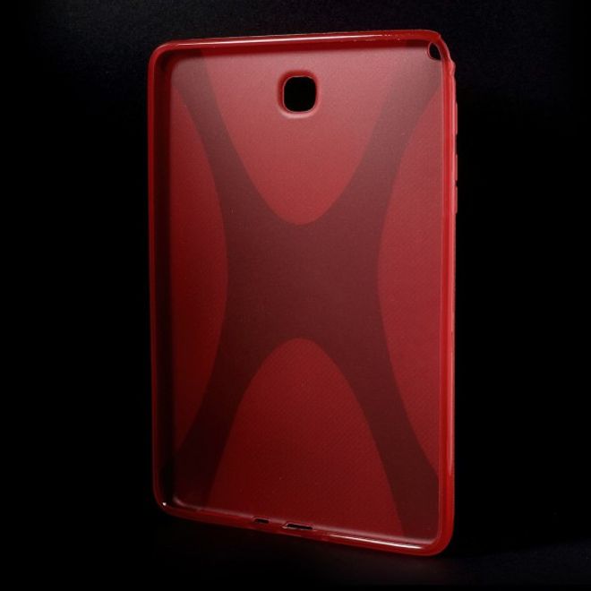 Samsung Galaxy Tab A 8.0 (T350) Elastisches Plastik Case X-Shape - rot