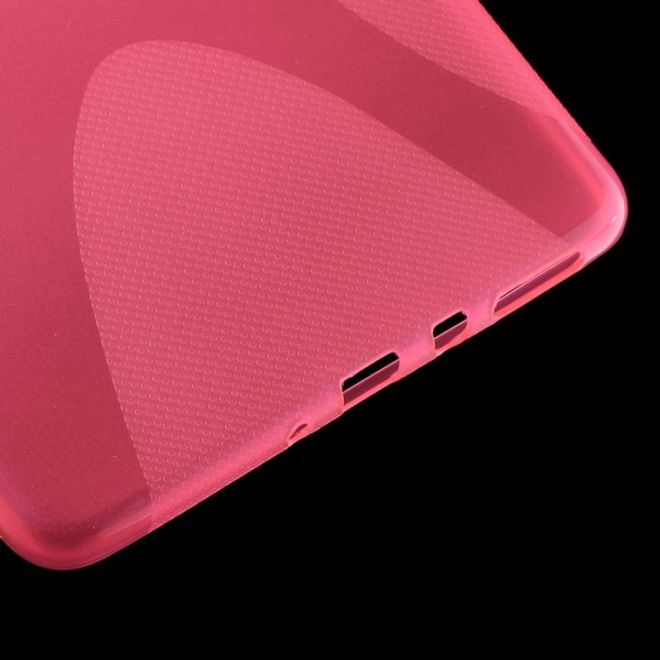 Samsung Galaxy Tab A 8.0 (T350) Elastisches Plastik Case X-Shape - rosa